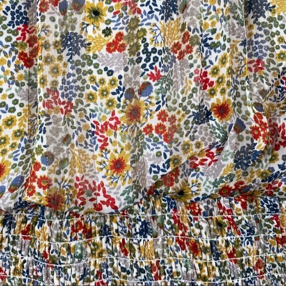 -AQUA Women's Floral Smocked Waist Dress NWT - Picture 4 of 10